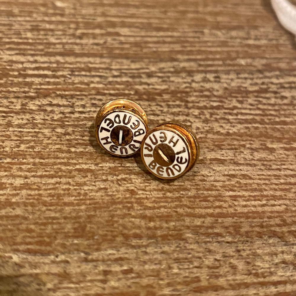 Henri Bendel Logo Earring Studs